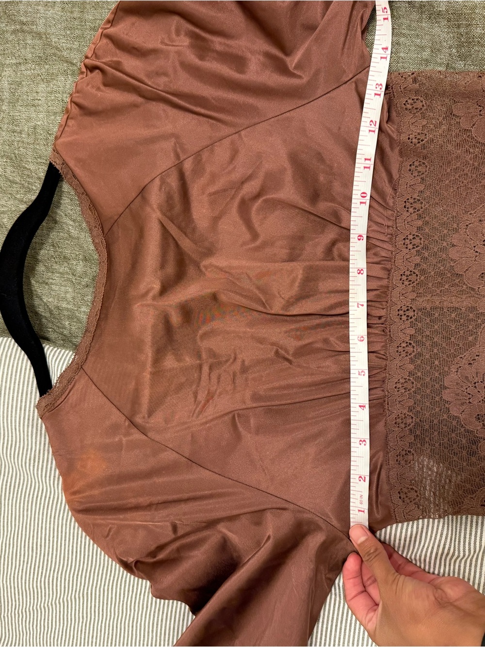 Vintage 1970 Chloé inspired Chocolate Brown Nylon Maxi Dress - Picture 6 of 7